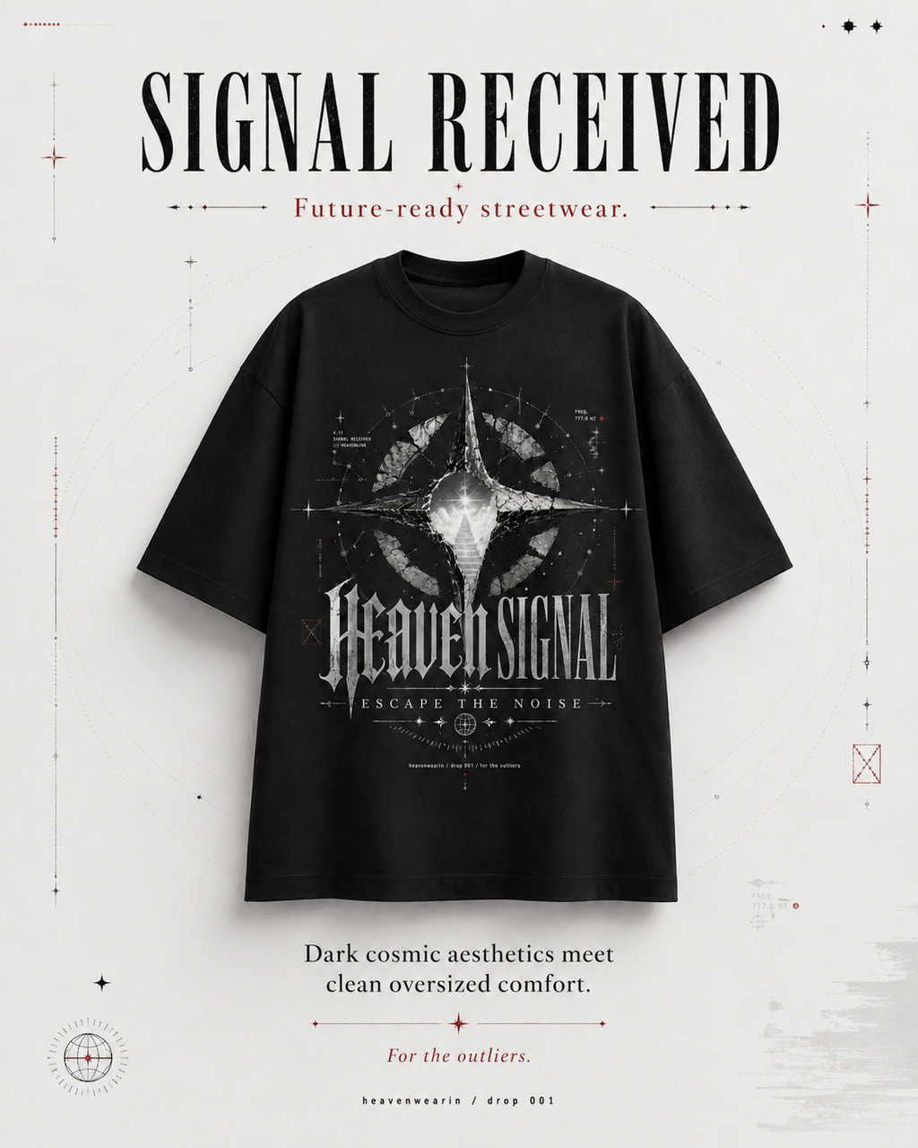 Heaven Signal Oversized T-Shirt