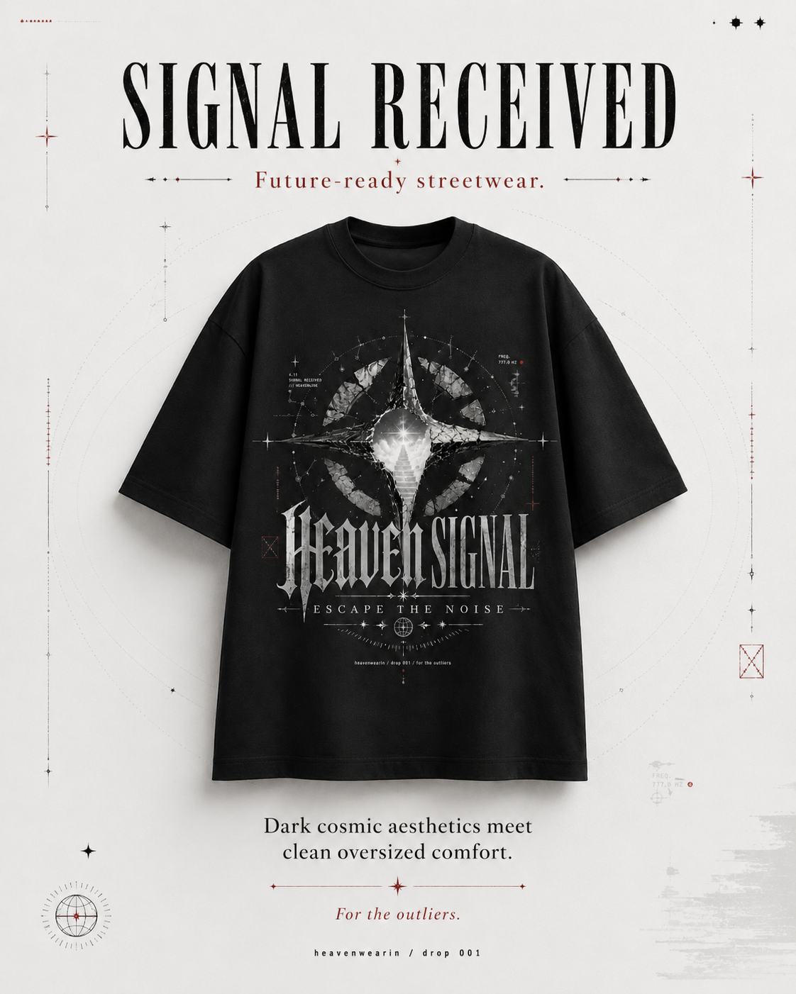 Heaven Signal Oversized T-Shirt