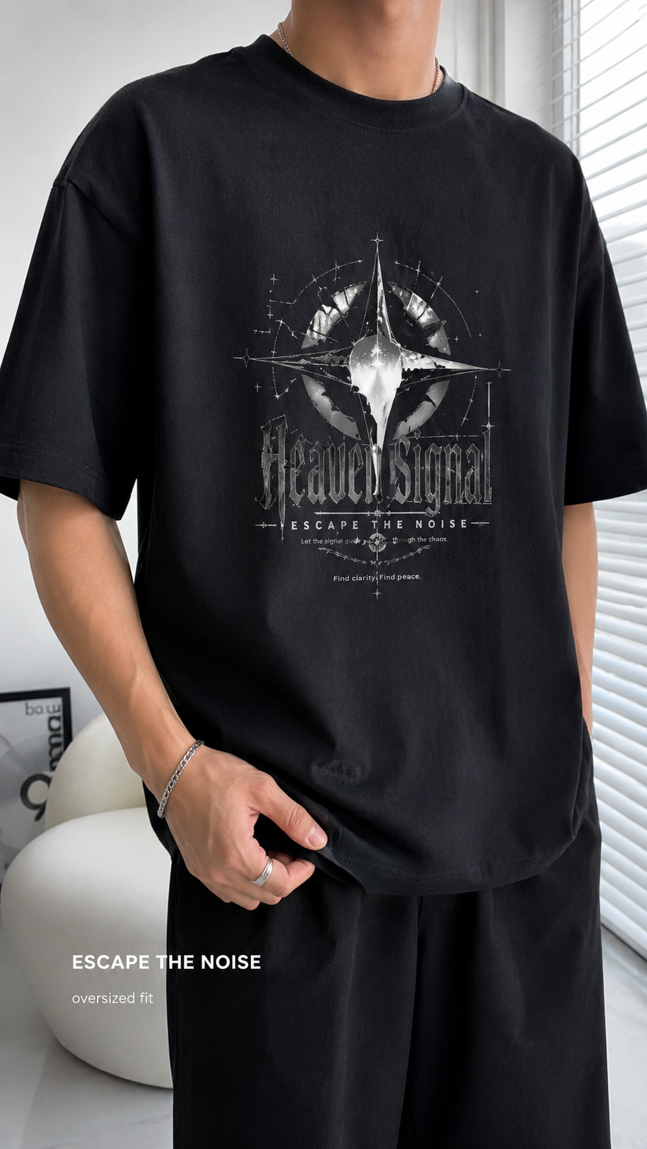 Heaven Signal Oversized T-Shirt